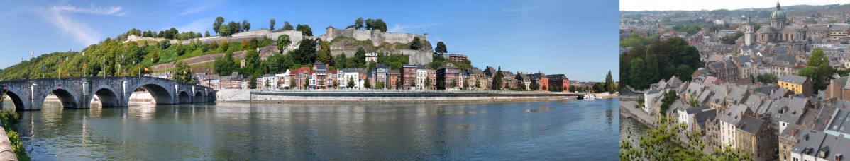 Namur : citadel, confluence, historical center (c) UNamur